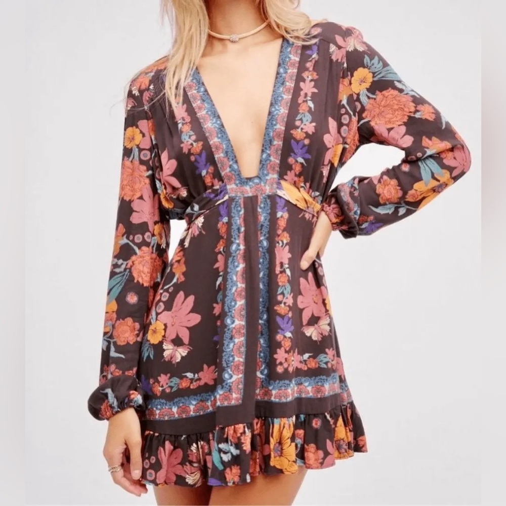 Free People Violet Hill Printed Tunic